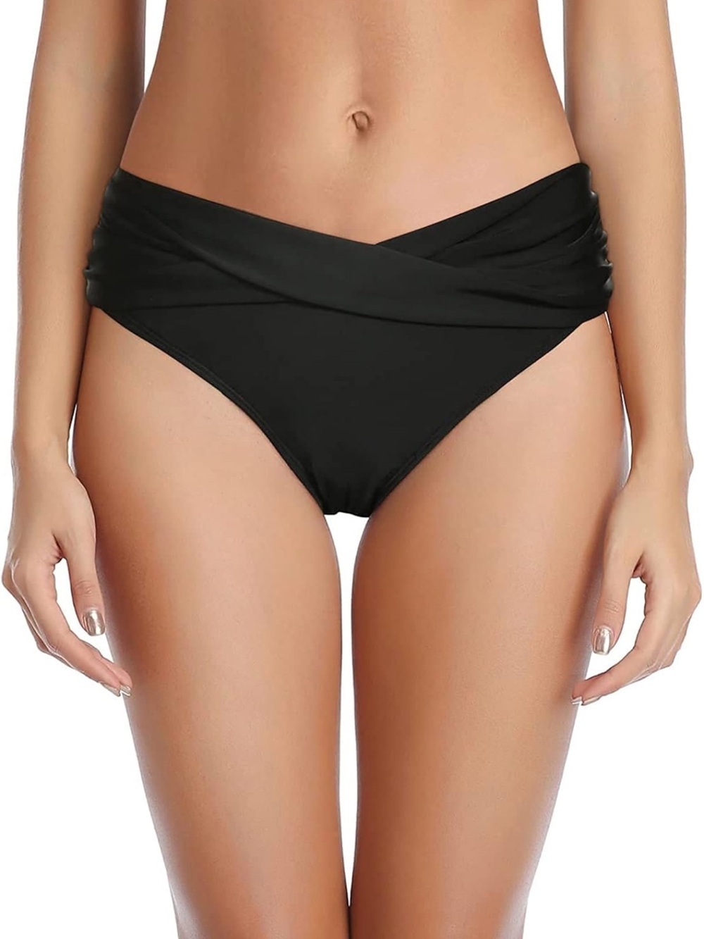 Black Twist Bikini Bottom
Moderate High Cut M 1102/6